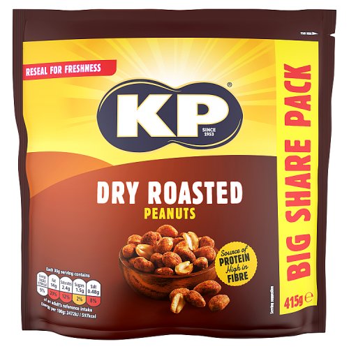 KP Dry Peanuts Rosasted 415g pack shot