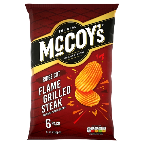 Mccoys Flame Grilled Steak 6pk (6 x 25g) pack shot