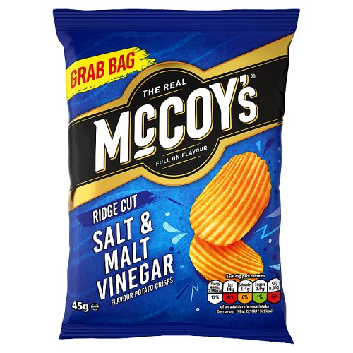 McCoys Salt & Malt Vinegar Grab Bag 45g pack shot