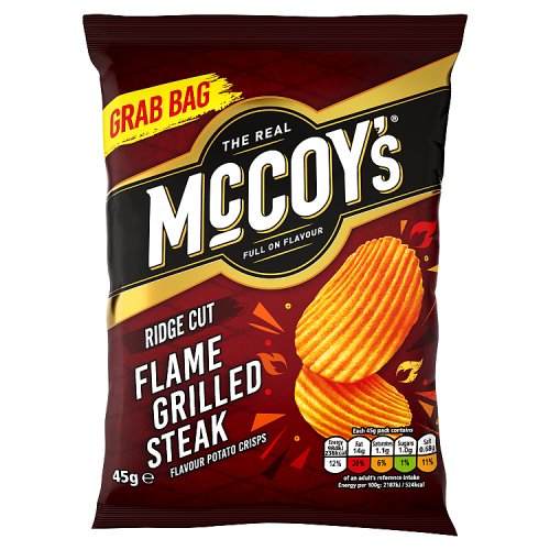 McCoys Flame Grilled Steak Grab Bag 45g pack shot