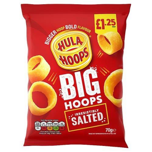 Hula Hoops Big Original PM £1.25 70g pack shot
