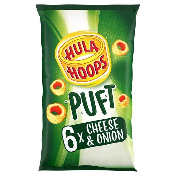 Hula Hoops Puft Cheese & Crisps 6pk (6 x 15g) pack shot