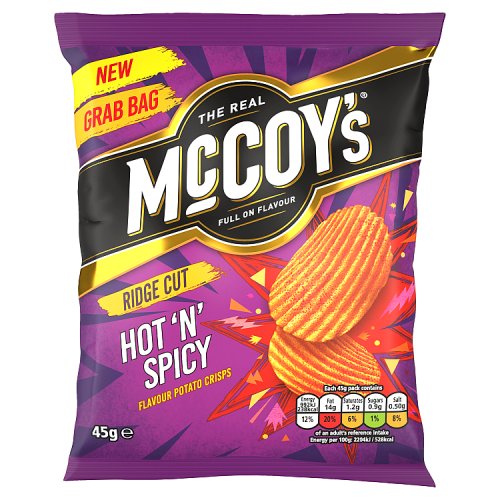 Mccoys Hot N Spicy Grab Bag 45g pack shot