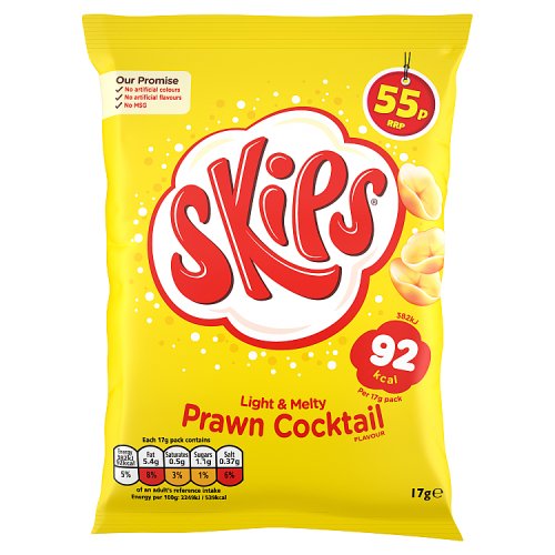 Skips Prawn Cocktail PM 55p 17g pack shot