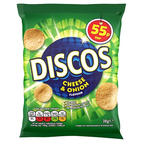 Discos Cheese & Onion 30g PMP pack shot