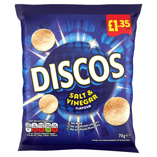 Discos Salt Vinegar 70g PMP pack shot
