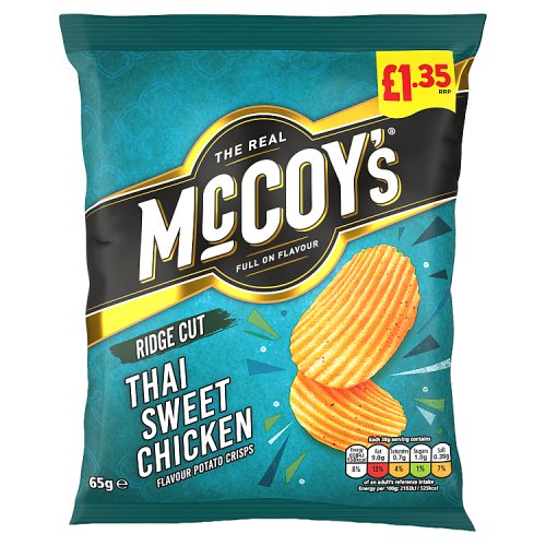 McCoys Thai Sweet Chicken PM £1.25 65g pack shot