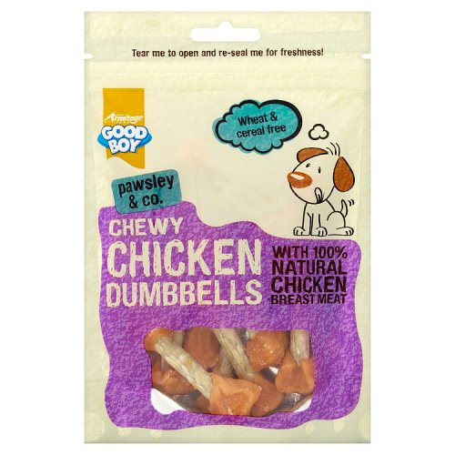 Good Boy Chicken Dumbells Dog Treats 100g pack shot