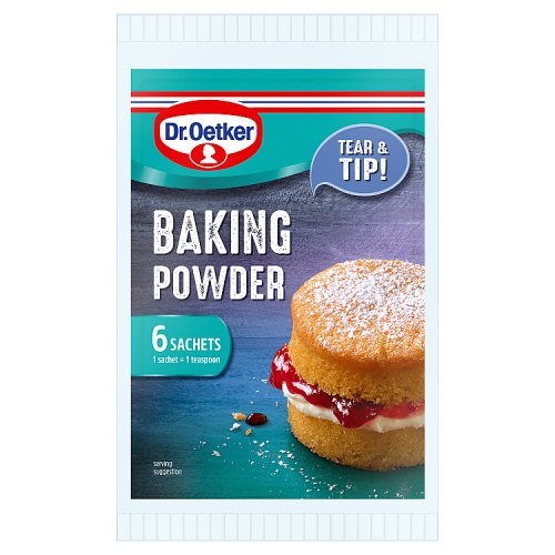 Dr Oetker Gluten Free Baking Powder (6 x 5g) pack shot