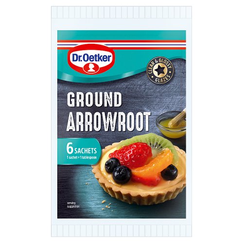 Dr Oetker Ground Arrowroot Sachet (6 x 8g) pack shot