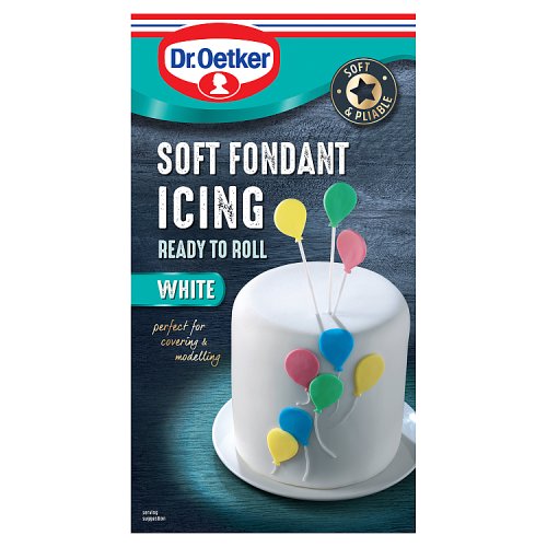 Dr Oetker Ready to Roll White Soft Fondant Icing 454g pack shot