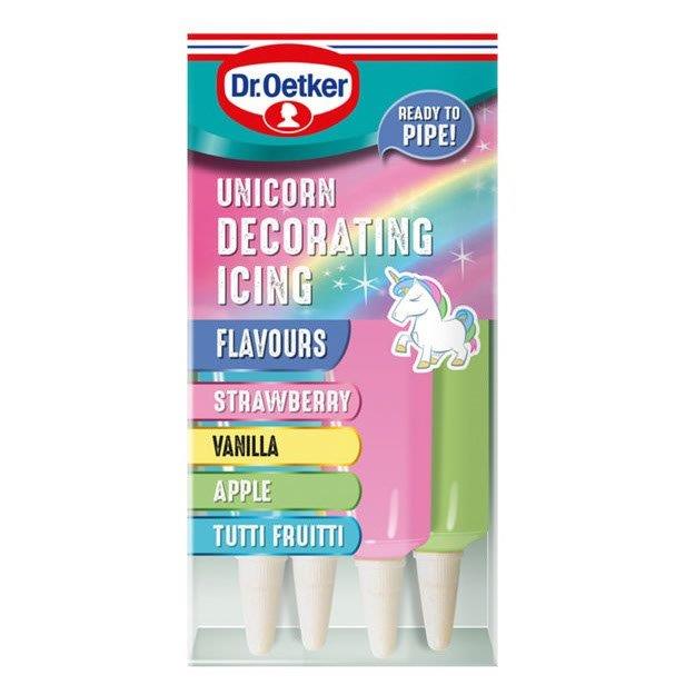 Dr Oetker Unicorn Decorating Icing 76g pack shot