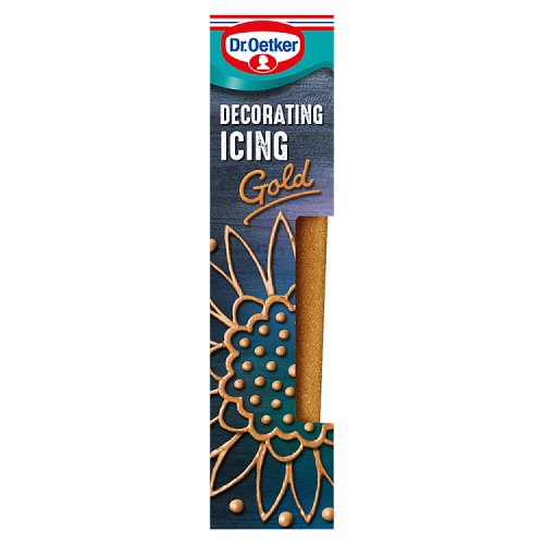 Dr Oetker Decorating Icing Gold 50g pack shot