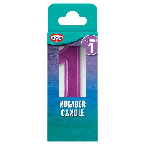 Dr Oetker 1 Number Candle 5g pack shot