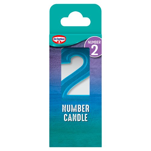 Dr Oetker 2 Number Candle 5g pack shot