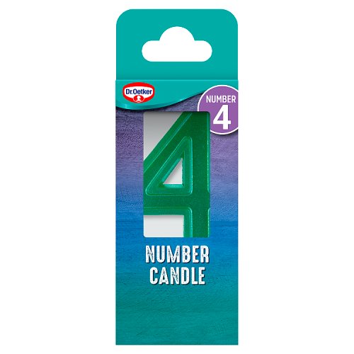 Dr Oetker 4 Number Candle 5g pack shot