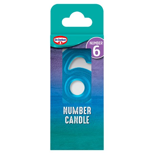 Dr Oetker 6 Number Candle 5g pack shot