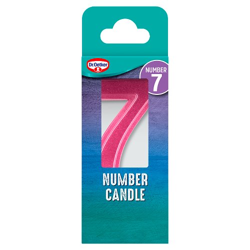 Dr Oetker 7 Number Candle 5g pack shot
