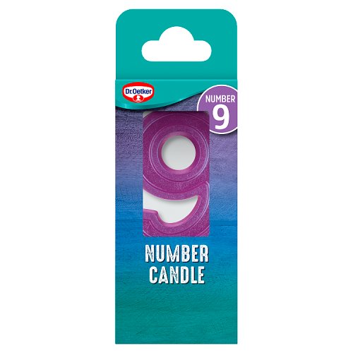 Dr Oetker 9 Number Candle 5g pack shot
