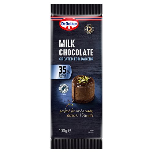 Dr Oetker Milk Chocolate 100g pack shot