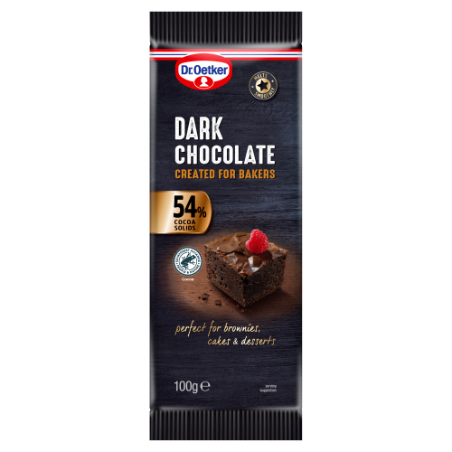 Dr Oetker Dark Chocolate 100g pack shot