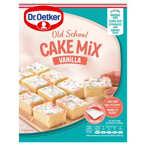 Dr Oetker Old School Cake Mix Vanilla 436g pack shot