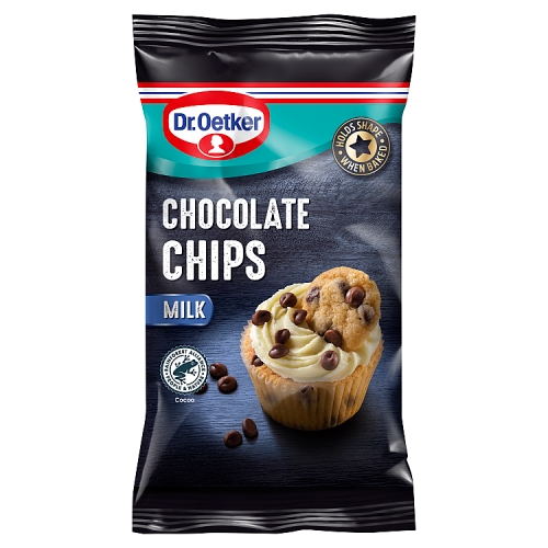 Dr Oetker Real Milk Choc Chips 100g pack shot
