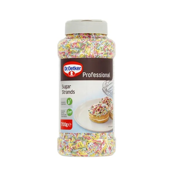 Dr Oetker Sugar Strands 700g pack shot