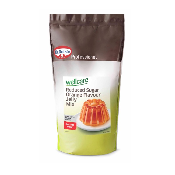 Dr Oetker Wellcare RS Jelly Crystals Orange 1kg pack shot