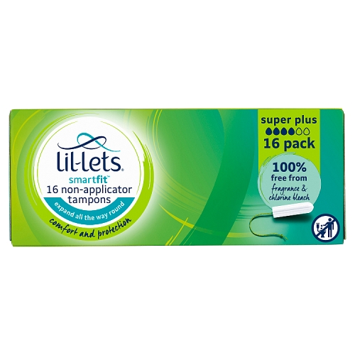 Lil-Lets Super Plus Tampons 16s pack shot