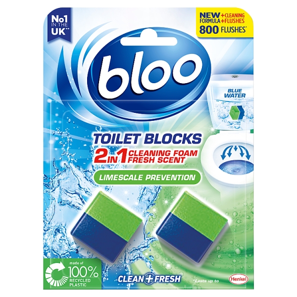 Bloo Duo Cube in Cistern Limescale Prevention 2g pack shot