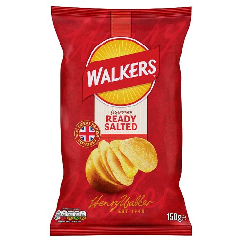 Walkers Ready Salted 150g pack shot