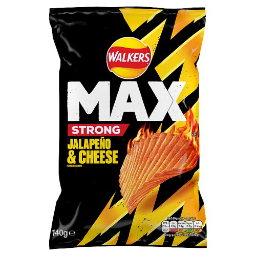 Walkers Max Jalapeno & Cheese 140g pack shot