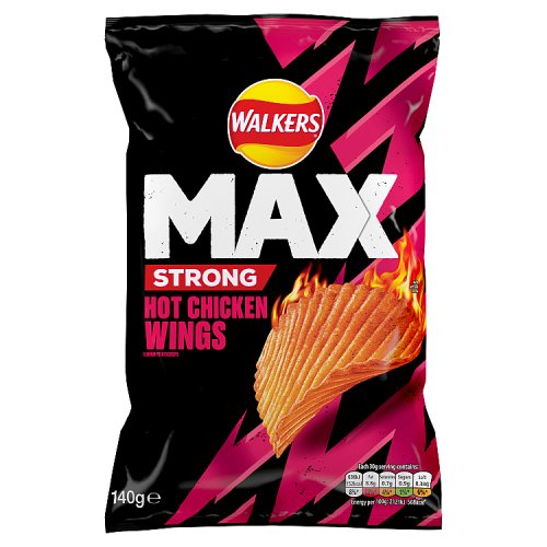 Walkers Max Hot Chicken Wings 140g pack shot