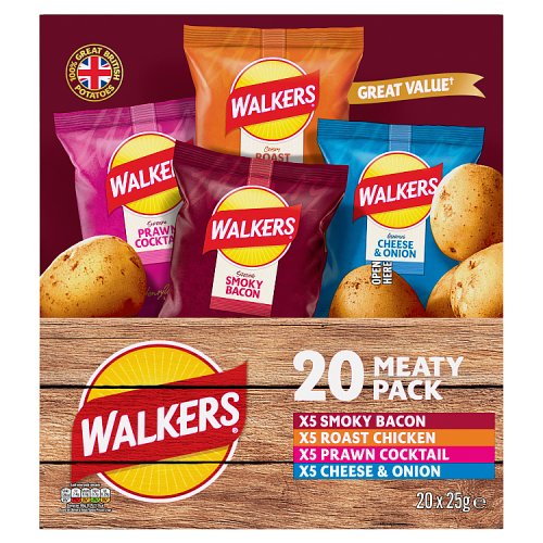 Walkers Meaty Box 20pk (20 x 25g) pack shot