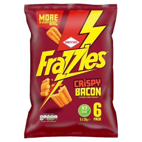 Smiths Frazzles Bacon 6pk (6 x 20g) pack shot