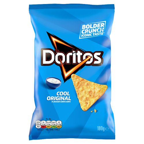 Doritos Cool Original Tortilla Chips Sharing Crisps 180g pack shot