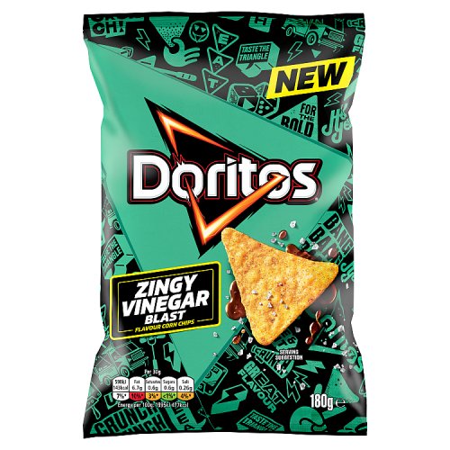 Doritos Minecraft Zingy Salt Vinegar Blast 180g Ltd pack shot