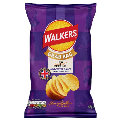 Walkers Lea & Perrins Worcester Sauce 45g pack shot
