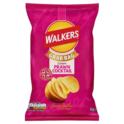 Walkers Grab Bag Prawn Cocktail 45g pack shot