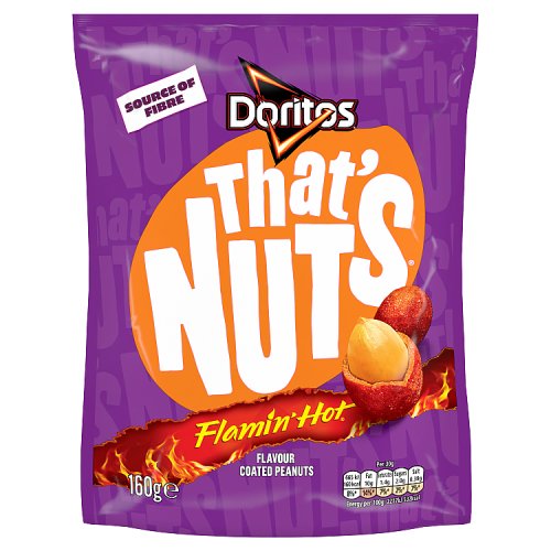 Doritos Thats Nuts Extra Flamin Hot 160g pack shot