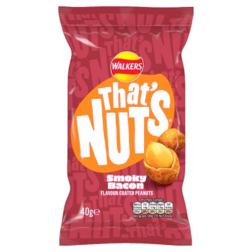 Walkers Thats Nuts Smoky Bacon 40g pack shot