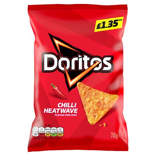Doritos Chilli Heatwave PM £1.35 70g pack shot