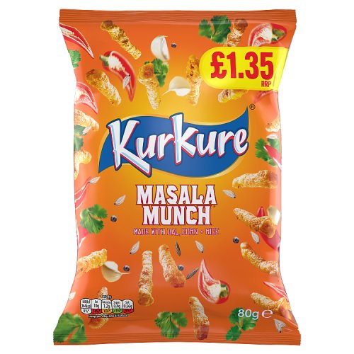 Kurkure Massala Munch PM £1.35 80g pack shot