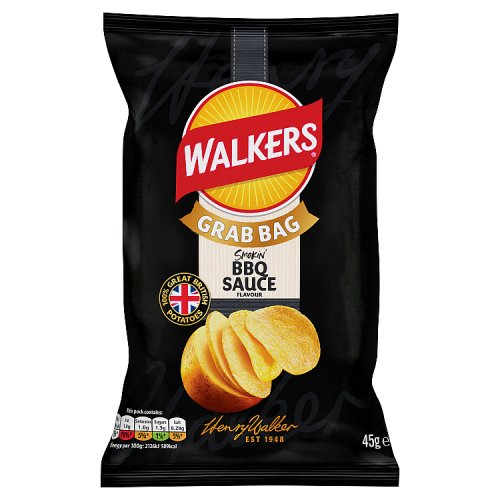 Walkers Grab Bag BBQ Sauce 45g pack shot