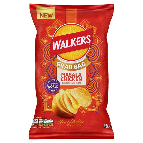 Walkers Masala Chicken 45g pack shot