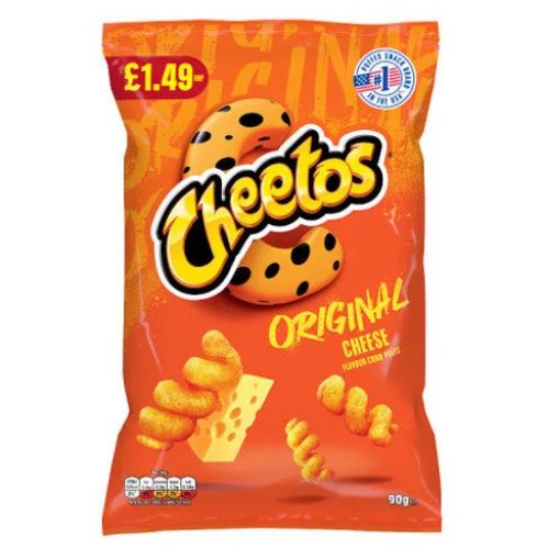 Cheetos Twisted Cheese PM £1.49 90g pack shot