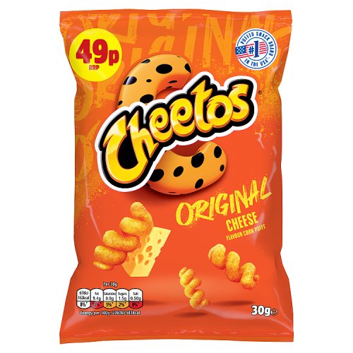 Cheetos Original Cheese PM 49p 30g pack shot
