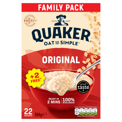 Quaker Oat So Simple Family Pack 22pk pack shot