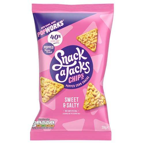 Snack A Jacks Sweet & Salty Popped Crisps 28g pack shot